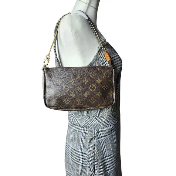 SOLD Louis Vuitton Monogram Pochette Accessoires Shoulder Bag VI0061 Y2K LV - Picture 12 of 14